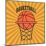 Basketball Sport Design-Jemastock-Mounted Art Print