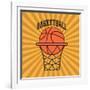 Basketball Sport Design-Jemastock-Framed Art Print