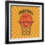 Basketball Sport Design-Jemastock-Framed Art Print