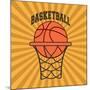 Basketball Sport Design-Jemastock-Mounted Art Print