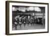 Basketball Team Learns to Dance Photograph - Washington, DC-Lantern Press-Framed Art Print