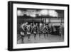 Basketball Team Learns to Dance Photograph - Washington, DC-Lantern Press-Framed Art Print