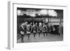 Basketball Team Learns to Dance Photograph - Washington, DC-Lantern Press-Framed Art Print