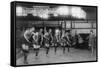 Basketball Team Learns to Dance Photograph - Washington, DC-Lantern Press-Framed Stretched Canvas