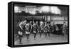 Basketball Team Learns to Dance Photograph - Washington, DC-Lantern Press-Framed Stretched Canvas