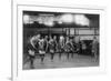 Basketball Team Learns to Dance Photograph - Washington, DC-Lantern Press-Framed Art Print