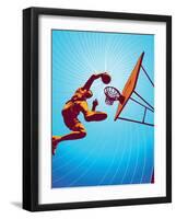 Basketball3Drms-Tonis Pan-Framed Art Print