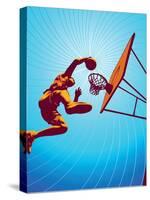 Basketball3Drms-Tonis Pan-Stretched Canvas