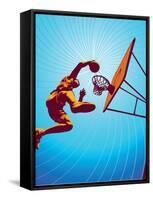 Basketball3Drms-Tonis Pan-Framed Stretched Canvas