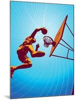 Basketball3Drms-Tonis Pan-Mounted Art Print