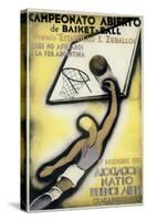 Basketball-Vintage Apple Collection-Stretched Canvas