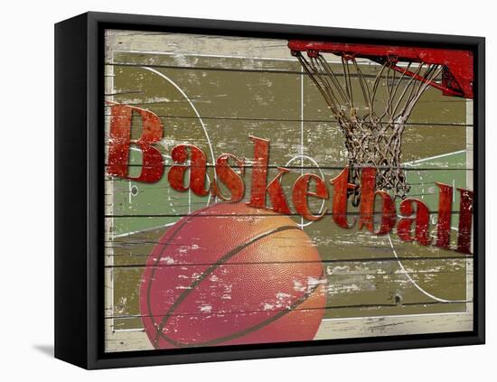 Basketball-Karen Williams-Framed Stretched Canvas