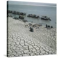 Basketmakers on the Shores of the Indus River-Paul Almasy-Stretched Canvas