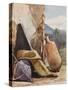Baskets and Amphora-Giacinto Gigante-Stretched Canvas