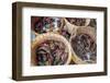 Baskets of live crabs for sale at Central Market (Psah Thom Thmey), Phnom Penh, Cambodia-Jason Langley-Framed Photographic Print