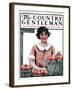 "Baskets of Peaches," Country Gentleman Cover, August 4, 1923-Katherine R. Wireman-Framed Giclee Print