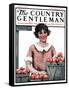 "Baskets of Peaches," Country Gentleman Cover, August 4, 1923-Katherine R. Wireman-Framed Stretched Canvas