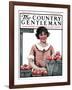 "Baskets of Peaches," Country Gentleman Cover, August 4, 1923-Katherine R. Wireman-Framed Giclee Print