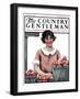 "Baskets of Peaches," Country Gentleman Cover, August 4, 1923-Katherine R. Wireman-Framed Giclee Print