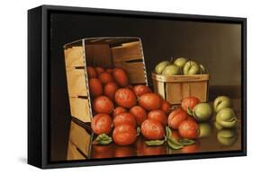 Baskets of Plums-Levi Wells Prentice-Framed Stretched Canvas