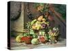 Baskets of Summer Fruits-William Hammer-Stretched Canvas