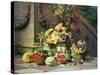 Baskets of Summer Fruits-William Hammer-Stretched Canvas