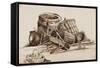 Baskets-Achille Vianelli-Framed Stretched Canvas