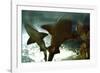 Basking Sharks in the Aquarium, Loro Parque, Tenerife, Canary Islands, 2007-Peter Thompson-Framed Photographic Print