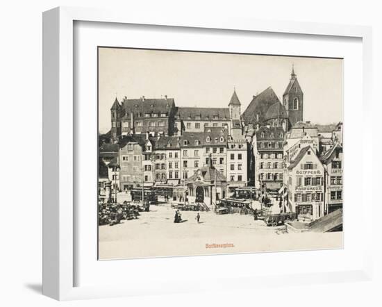 Basle - Switzerland - Barfusserplatz-null-Framed Photographic Print