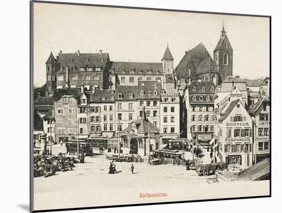 Basle - Switzerland - Barfusserplatz-null-Mounted Photographic Print
