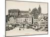 Basle - Switzerland - Barfusserplatz-null-Mounted Photographic Print