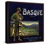 Basque Brand - Fullerton, California - Citrus Crate Label-Lantern Press-Stretched Canvas