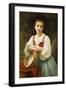 Basque Gipsy Girl with Tambourine-William Adolphe Bouguereau-Framed Giclee Print