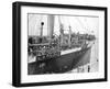 Basque Refugee Children from Bilbao Crowd the Deck of the Barcelona Liner Habana-null-Framed Premium Photographic Print