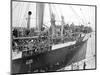 Basque Refugee Children from Bilbao Crowd the Deck of the Barcelona Liner Habana-null-Mounted Photographic Print