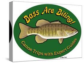 Bass are Biting-Mark Frost-Stretched Canvas