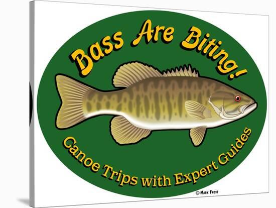 Bass are Biting-Mark Frost-Stretched Canvas