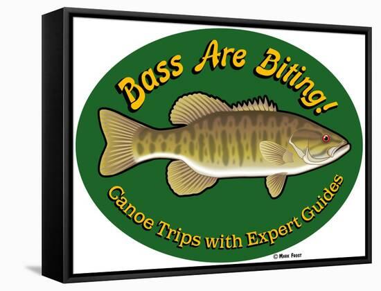 Bass are Biting-Mark Frost-Framed Stretched Canvas