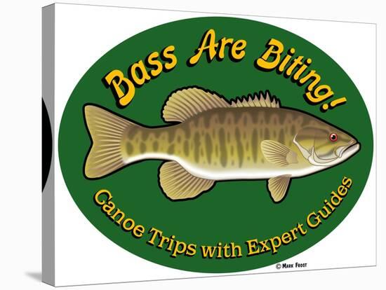 Bass are Biting-Mark Frost-Stretched Canvas