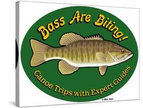 Bass are Biting-Mark Frost-Stretched Canvas