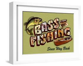 Bass Fishing-Kate Ward Thacker-Framed Giclee Print