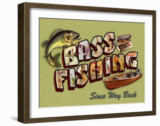 Bass Fishing-Kate Ward Thacker-Framed Giclee Print