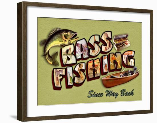 Bass Fishing-Kate Ward Thacker-Framed Giclee Print