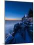 Bass Harbor Blues - Vertical-Michael Blanchette Photography-Mounted Photographic Print
