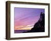 Bass Harbor Head Light at Sunset, Mt. Desert Island, Acadia National Park, Maine, USA-Jerry & Marcy Monkman-Framed Photographic Print