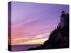 Bass Harbor Head Light at Sunset, Mt. Desert Island, Acadia National Park, Maine, USA-Jerry & Marcy Monkman-Stretched Canvas