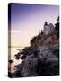 Bass Harbor Head Lighthouse, Acadia Nat. Park, Maine, USA-Walter Bibikow-Stretched Canvas