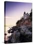 Bass Harbor Head Lighthouse, Acadia Nat. Park, Maine, USA-Walter Bibikow-Stretched Canvas