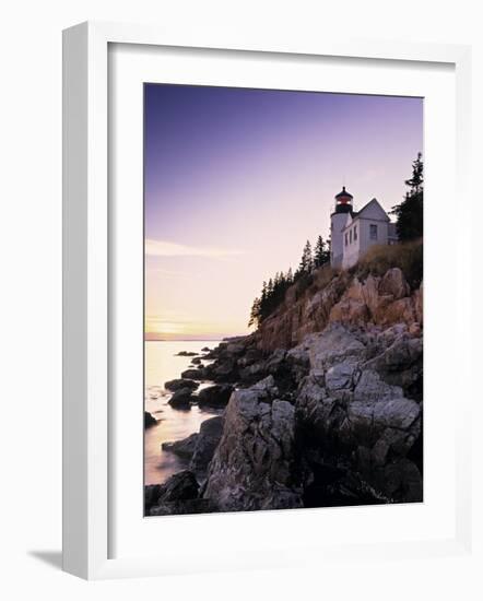 Bass Harbor Head Lighthouse, Acadia Nat. Park, Maine, USA-Walter Bibikow-Framed Photographic Print