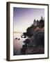 Bass Harbor Head Lighthouse at Dusk, Mount Desert Island, Maine, USA-Walter Bibikow-Framed Photographic Print